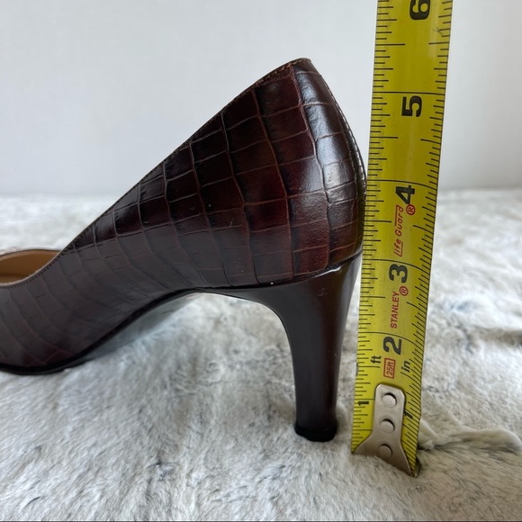 New Brighton Crocodile Style Hi Heels Lady’s Shoes size 8 - Picture 12 of 16